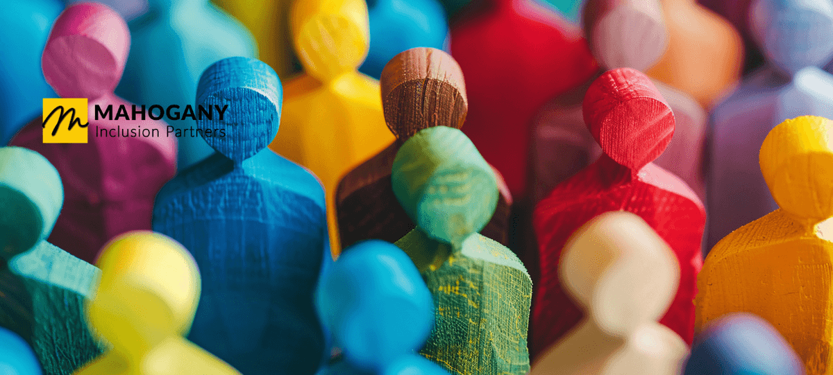 Colourful figures of different people